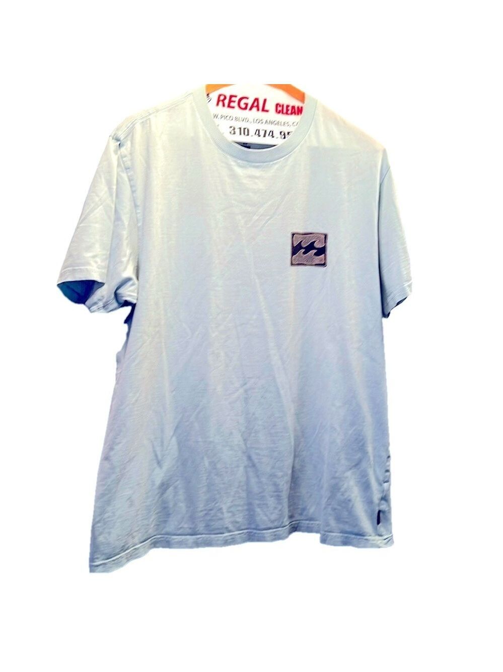 BILLABONG ZZ Premium Tee Shirt, SZ L, Light Blue Color, PTP 22”, Length 27”